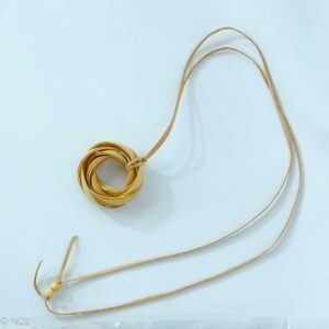 クッキーみたいな竹ヒゴペンダント（大）