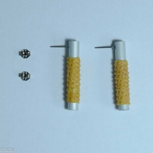 コットー竹編組の耳飾りー