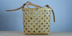 竹の八目ミニバッグ（ポケット10段2way）