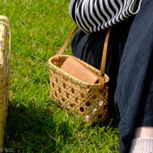 竹の八目ミニバッグ（ポケット2way）