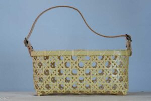 竹の八目ミニバッグ（幅広2way）