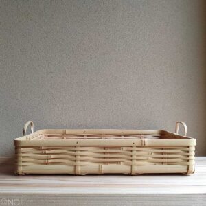 kaku４号トレイ（持ち手竹、みがきなし）